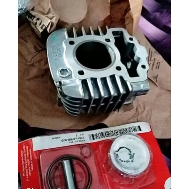 Blok seher K03 original AHM 100% Revo fit Fi Revo x Fi Revo injeksi, Blok+Seher original Honda resmi