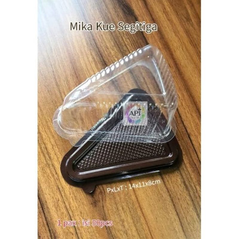 50 PCS - MIKA SEGITIGA/MIKA KUE POTONG/MIKA CT SEGITIGA/MIKA CAKE SEGITIGA