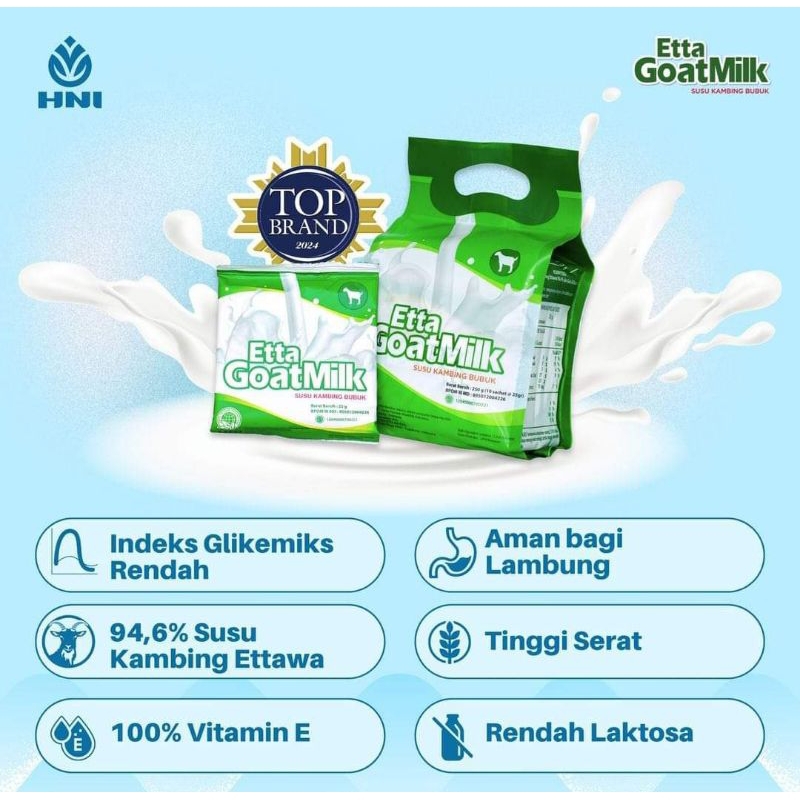 

Susu Kambing Etawa Bubuk Etta Goatmilk EGM HNI isi 10 Sachet