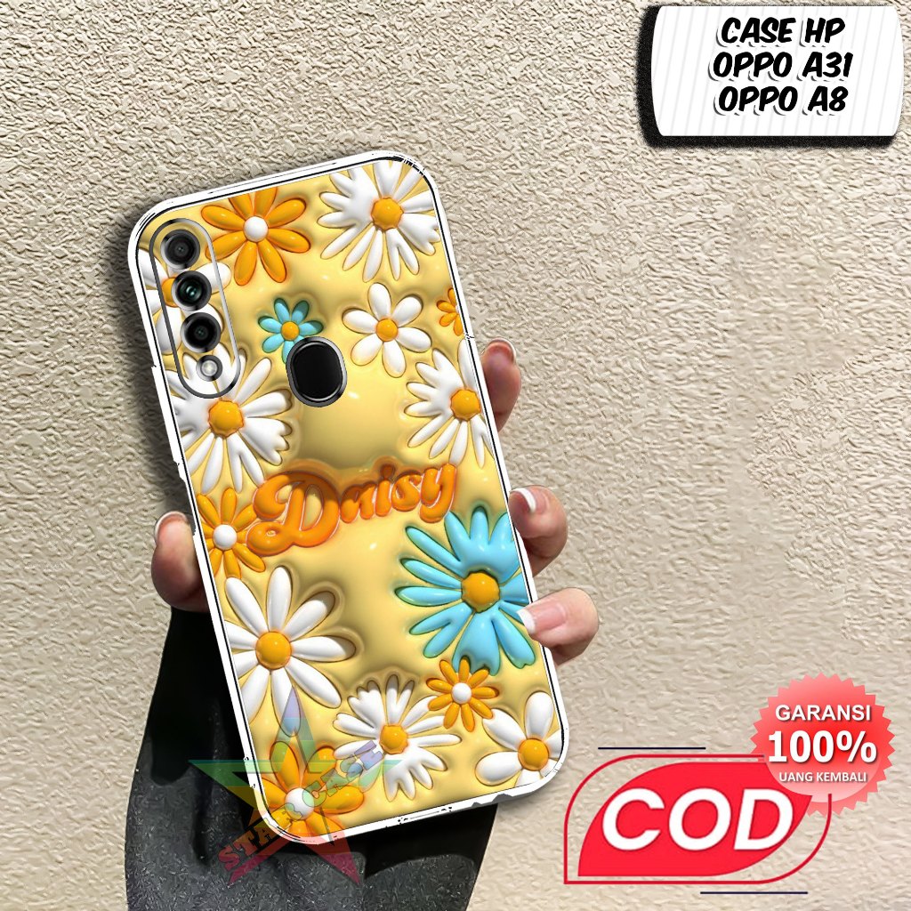 Case OPPO A31 TERBARU Motif [ FLOW] Terlaris Casing OPPO A8 Terbaru Softcase Clear Protected Camera 