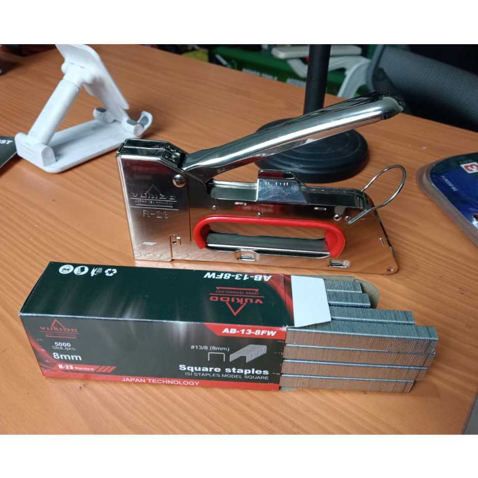 

Staples Tembak R23 Paket Isi 5pcs 6mm 8mm Tacker Stapler Staples Perekat Powerfull FREED