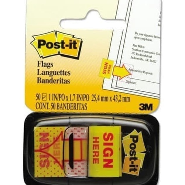 

Post It Sign Here 3M
