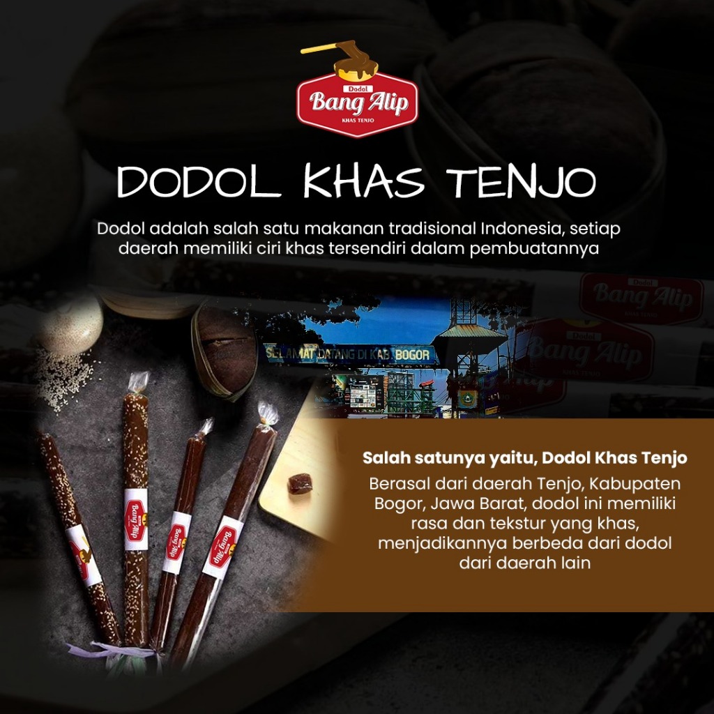 

DODOL BANG ALIP - DODOL ASLI TENJO KHAS BOGOR PREMIUM DODOL LEMBUT DI LIDAH 100% TANPA BAHAN PENGAWET 100% HALAL PRODUK LOKAL MAKANAN KHAS OLEH OLEH KHAS TENJO JAJANAN MURAH ANEKA RASA CEMILAN SEHAT BERMUTU KWALITAS TERBAIK