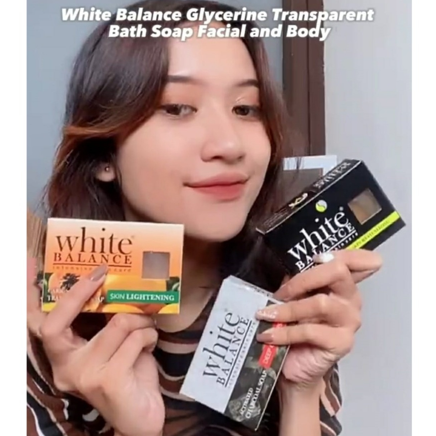 WHITE BALANCE - SABUN MANDI BATANG SOLID TRANSPARAN BATHSOAP ANTI BAKTERI