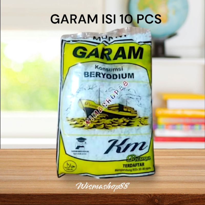 

GARAM KM PRISMA 150 GRAM ISI 10 PCS / GARAM MASAK BERYODIUM / BUMBU DAPUR