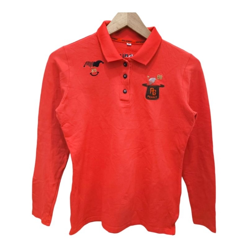 Long Sleeve polo shirt pearly golf m