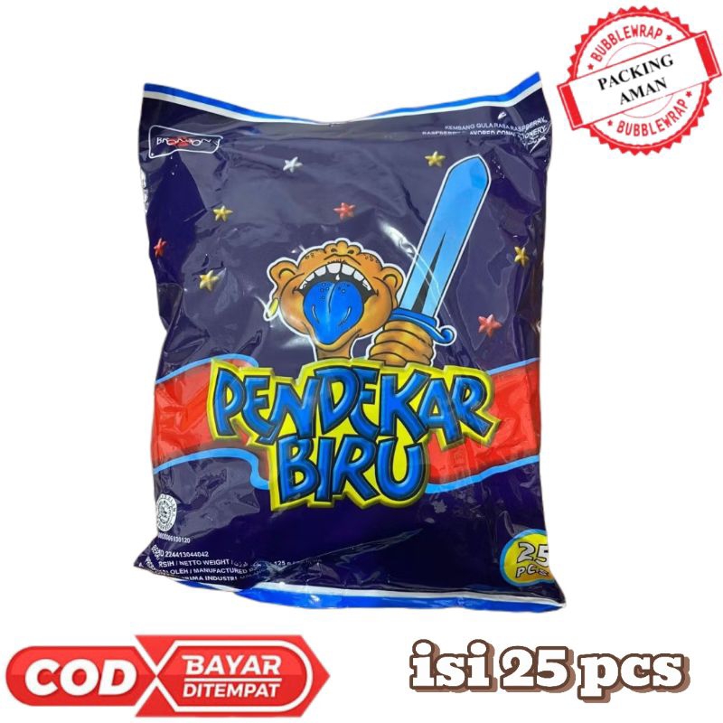 

( BISA COD ) Permen lolipop Pendekar Biru Hot-Hot pop Pouch isi 25 pcs @5gr /permen Hot-Hot pop 25pc