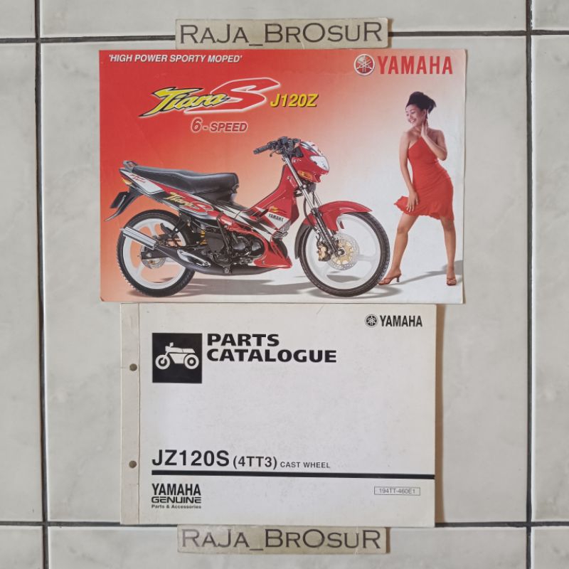 Buku Parts Catalogue Parts Catalog Katalog Manual Book + Poster brosur katalog flyer jadul lawas Yam