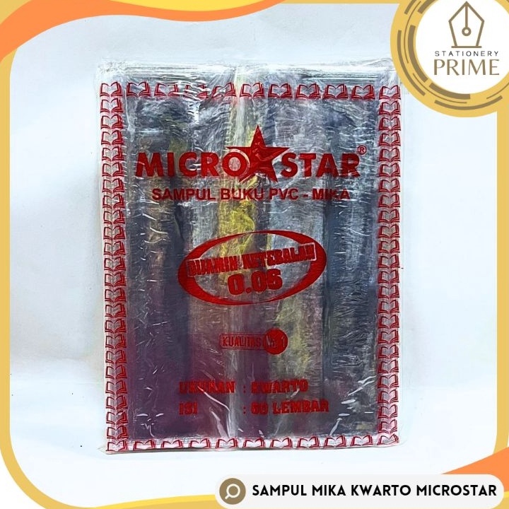 

UNIK Sampul Buku Mika Kwarto MICRO STAR 1 PAK isi 6 Lembar