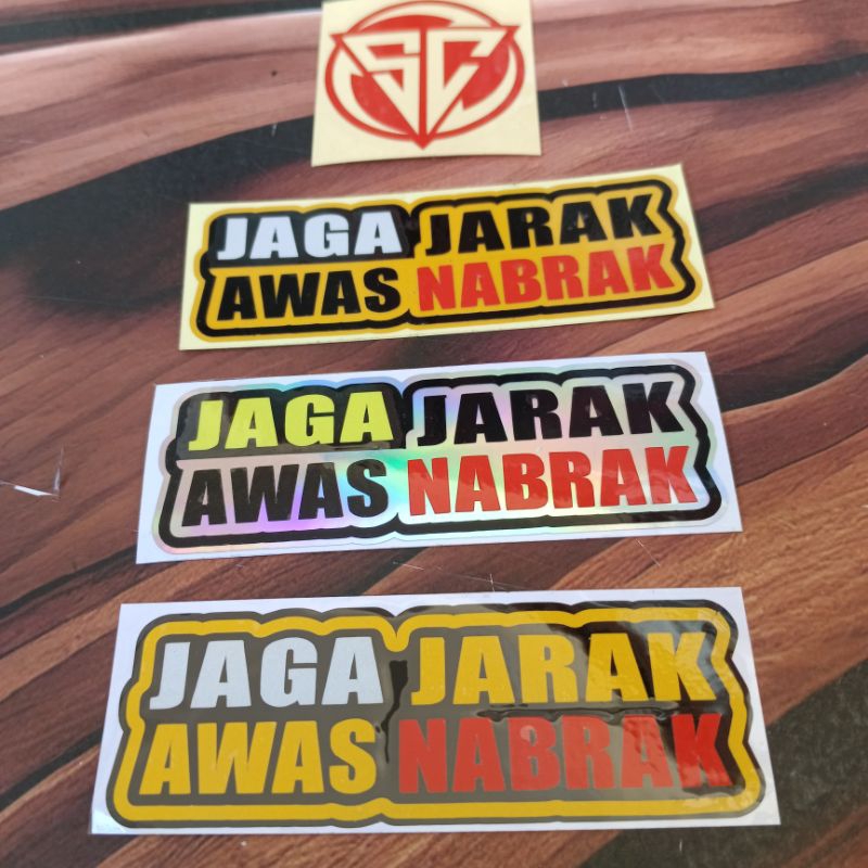

STIKER CUTTING AWAS NABRAK JAGA JARAK