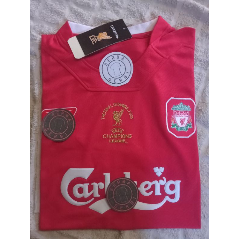 Jersey Retro bersejarah Liverpool 2005