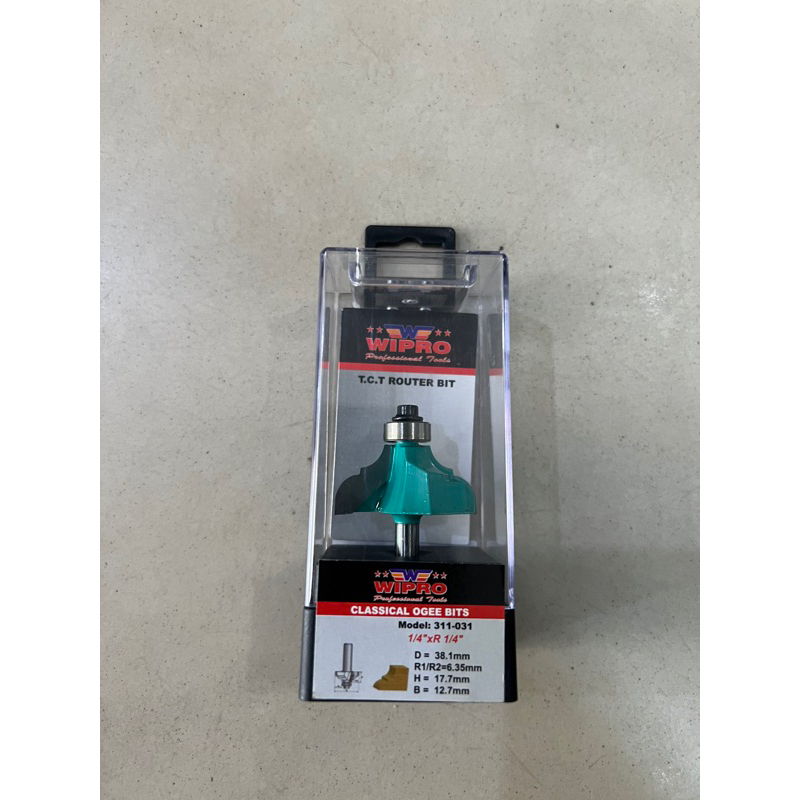 WIPRO Mata Router Classical Ogee Bits 1/4” Mata Trimmer Wipro