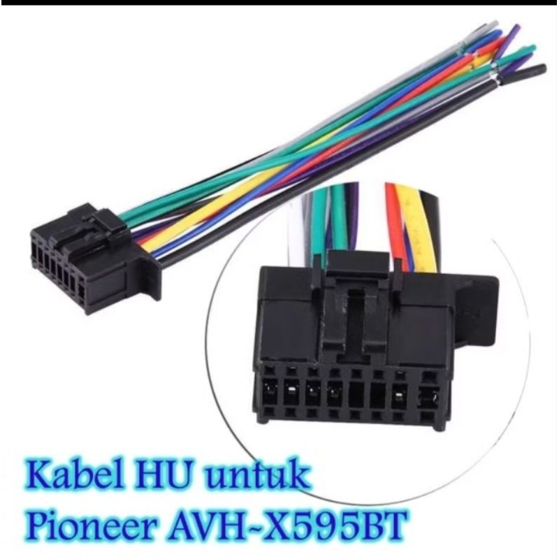 SOKET HEAD UNIT PIONEER AVH-X595BT 16 pin