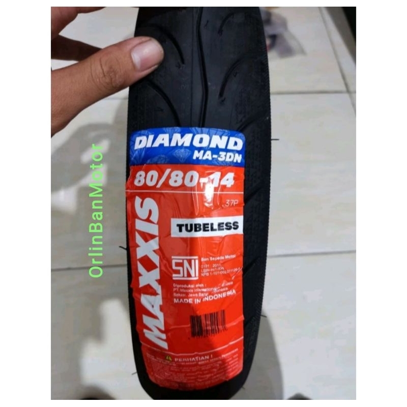 Ban Maxxis Diamond 80/80-14 Tubles/Ban Maxxis Depan Vario150/Ban Depan Ceper Beat/Ban Slim Depan Var