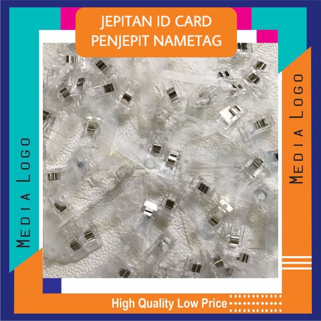 Jepitan Id Card-klip Jepit Id Card- Penjepit Nametag