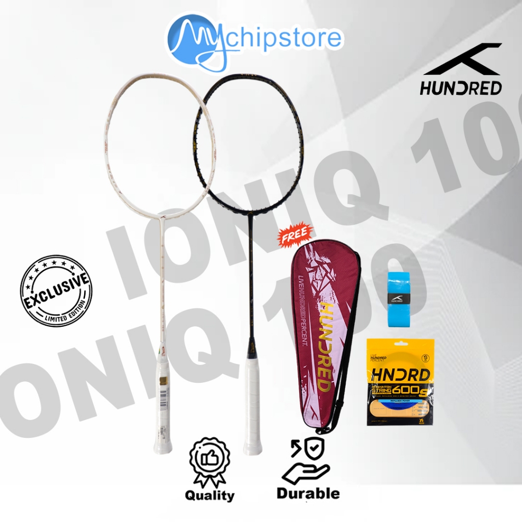 RAKET BADMINTON HUNDRED IONIQ 100 HNDRD IONIQ 100 LIMETED EDITION