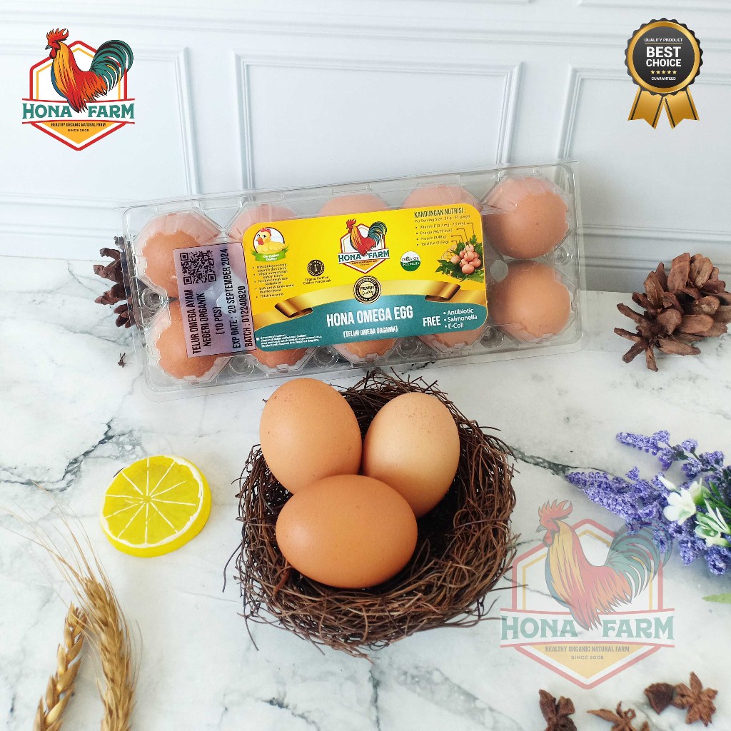 

Hona Farm Telur Ayam Omega Organik (10Pcs)