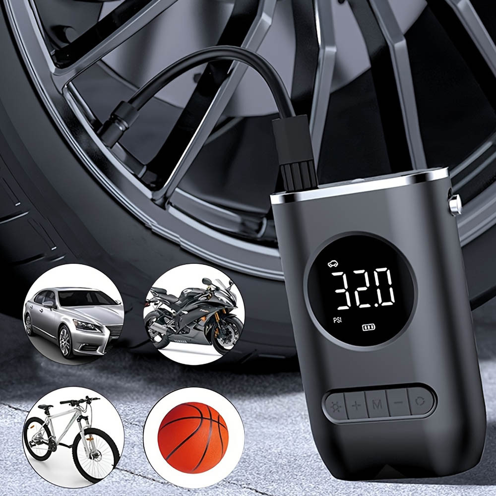 [TKGR] Air Pump Inflator CZK3668 - Pompa Angin Elektrik Portabel dengan USB Type C untuk Ban Mobil d