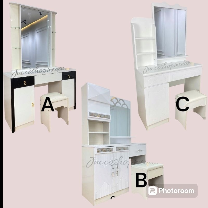 Meja Rias Minimalis - Meja Rias Import - Tiolet Murah - Medan Juccoshop
