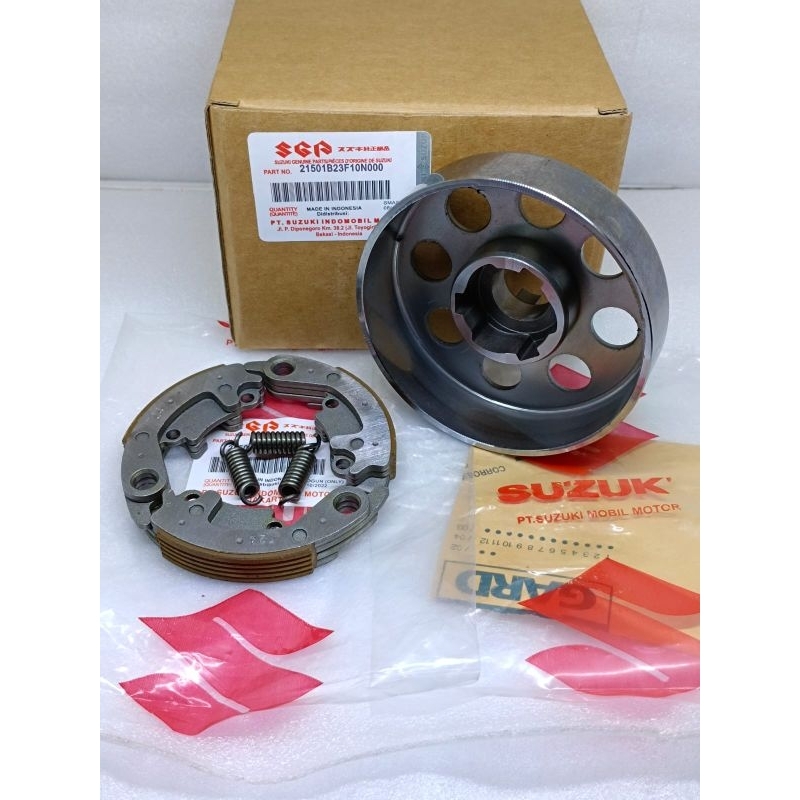 Mangkok ganda+kampas ganda only Suzuki Smash 110 New Smash 110 old ori lokal