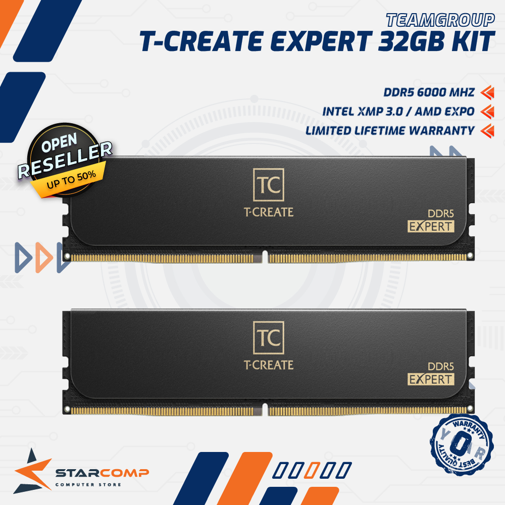 Team T-Create EXPERT DDR5 32Gb (2x16GB) 6000Mhz Dual Channel