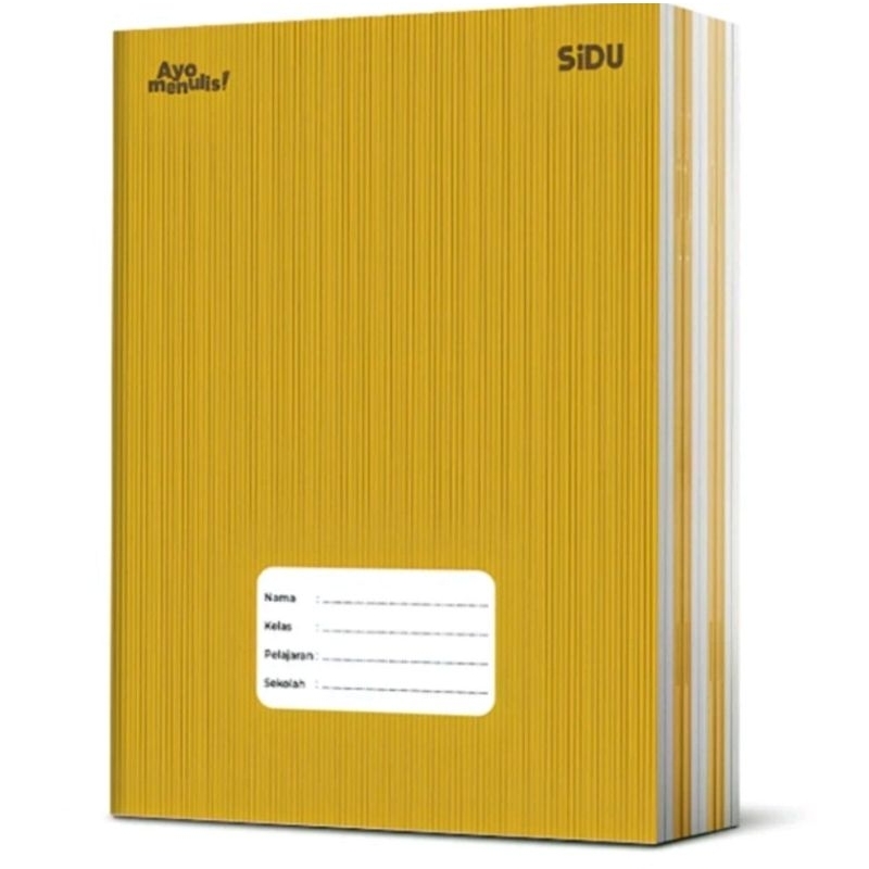 

Buku Tulis Sidu Cover Coklat Kraft 40 Lembar 1 Pak Isi 10 Buku
