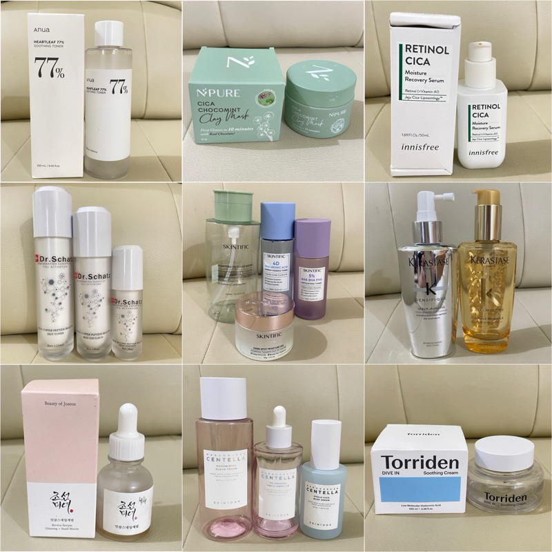 BOTOL KOSONG Wadah SKINCARE HAIRCARE LOREAL KERASTASE Loccitane TERMURAH Torriden Sulwhasoo Dr. Scha