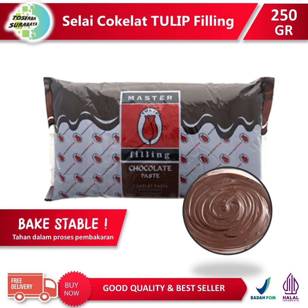 

TULIP COKLAT FILLING / SELAI COKELAT ISIAN 250gr