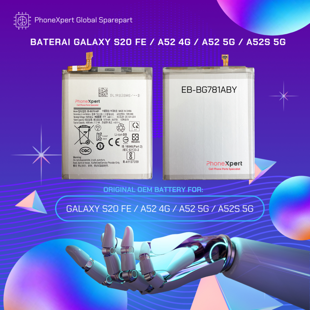 PhoneXpert - EB-BG781ABY Baterai For Samsung Galaxy S20 FE / A52 4G / A52 5G / A52S 5G Batre Battery
