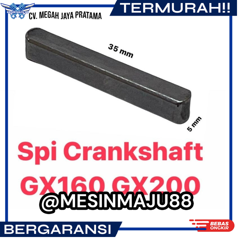 GX160 KEY BALOK SPI BALOK SPI UNTUK PULI MESIN