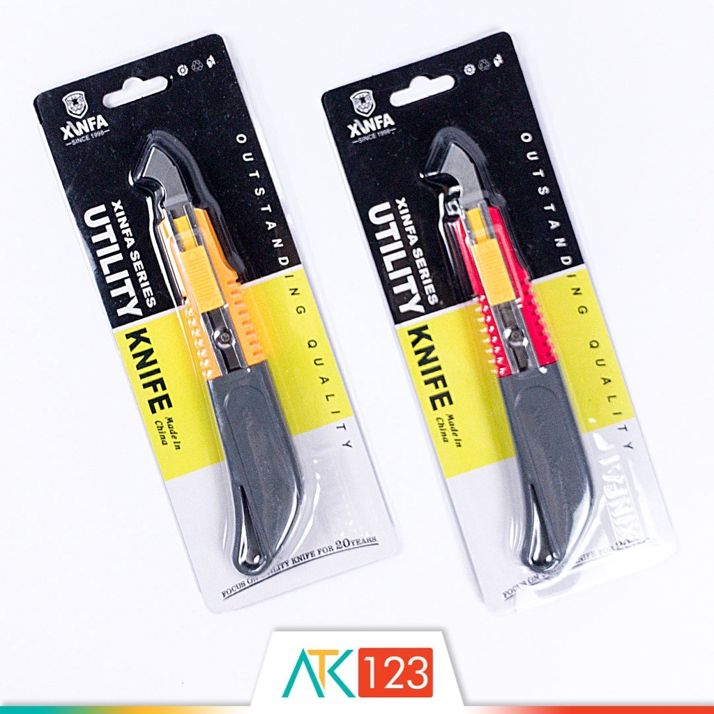 

Pisau / Pemotong Plastik / Akrilik / Mika / Plastic / Acrylic / HPL / Utility Hook Knife / Cutter Xinfa XF-1884