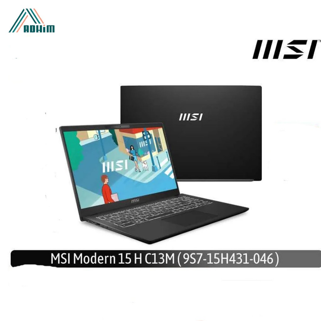 MSI LaptopModern 15 H C13M 046Core i7-13700H/16GB/512GB SSD/15.6″ FHD IPS/Win 11 Home+OHS 2021/Class