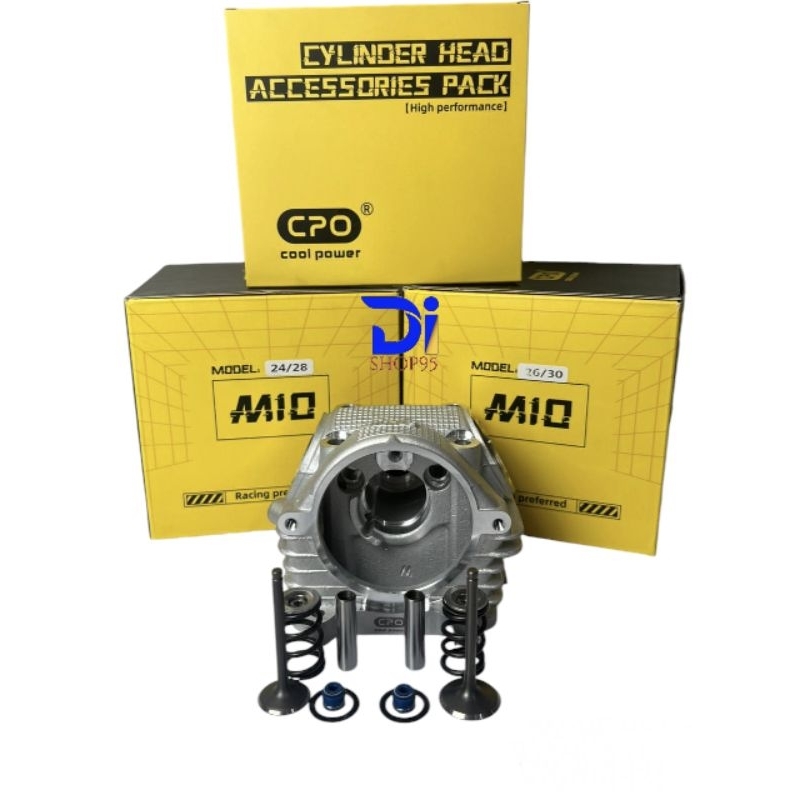 Cylinder Blok Head CPO Racing MIO NOUVO Klep Besar 24/28 || 26/30 Paket Blok Head Mio Sporty, Mio Sm