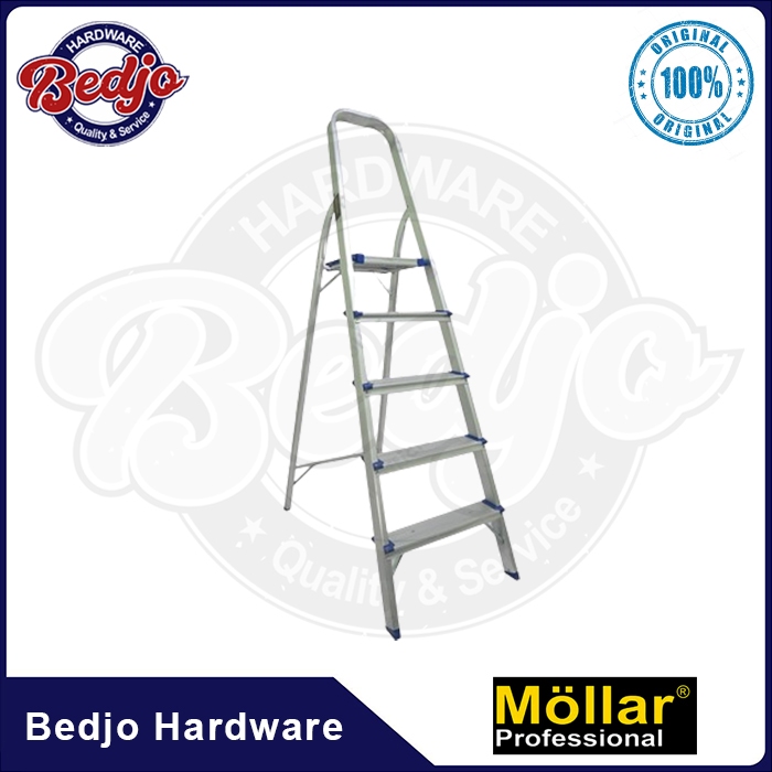 Mollar Tangga Lipat Aluminium 5 Step / Tangga Rumah Aluminium