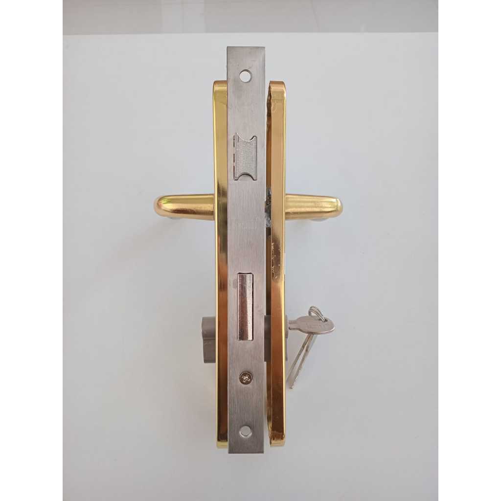 SLOT IGM ROME SNGP KUNING BESAR/ SELOT PINTU/ HANDLE KUNCI PINTU RUMAH SET