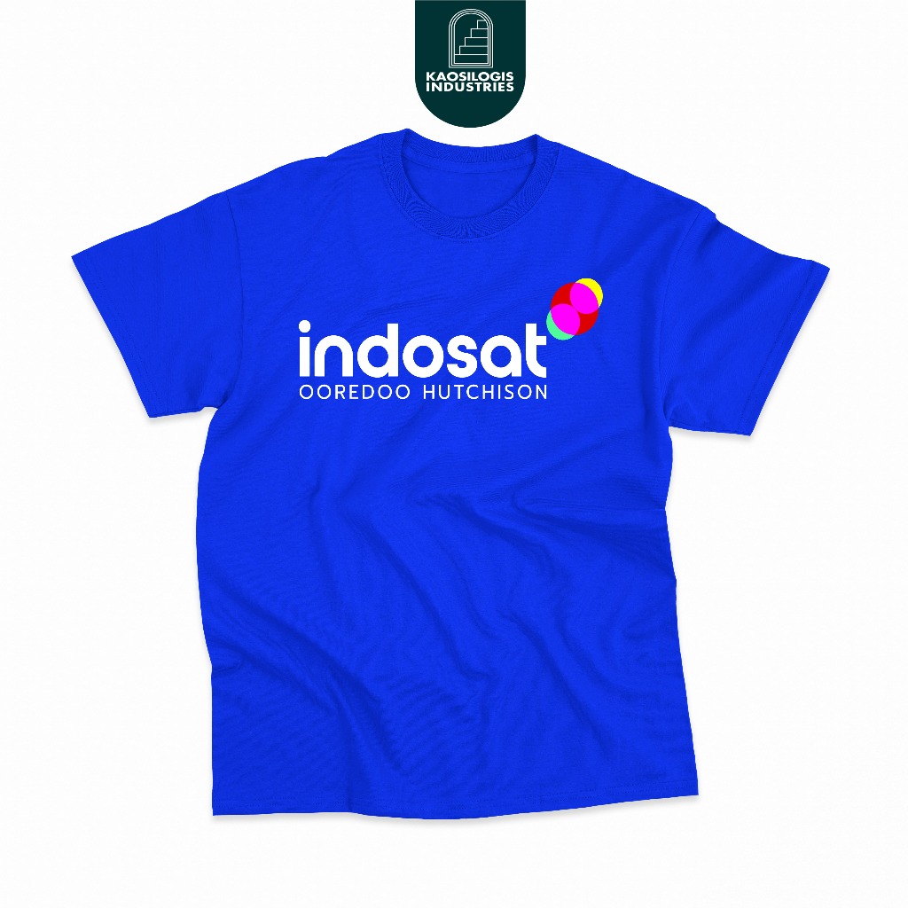 Kaos INDOSAT OOREDOO HUTCHISON PERUSAHAAN Bisa custom By Kaosilogis