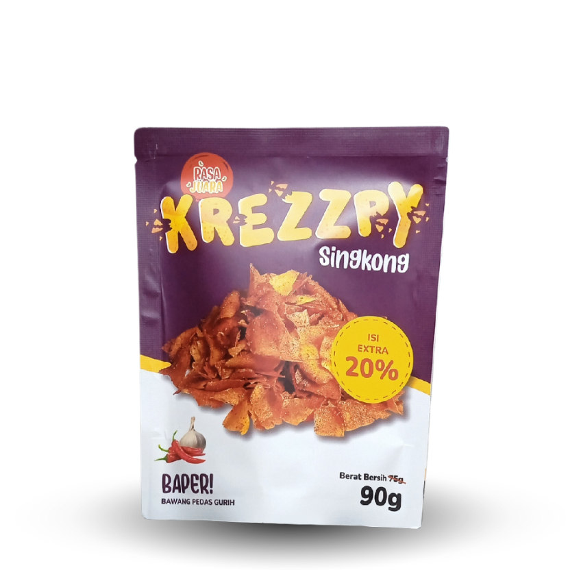 

Snack Rasa Juara Krezzpy Singkong Bawang Pedas Gurih 90gr