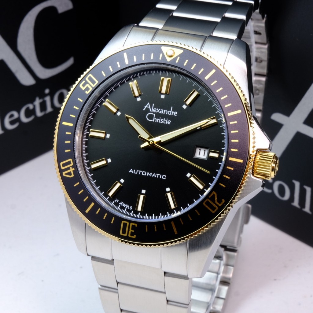Alexandre Christie Pria Terbaru Original Warna Silver Black Gold - AC6676 Automatic