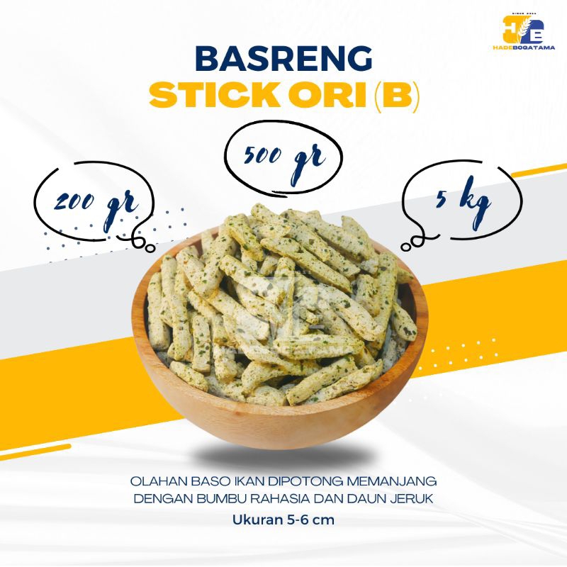 

Cemilan Basreng Stik Pedas dan Asin 200 gr