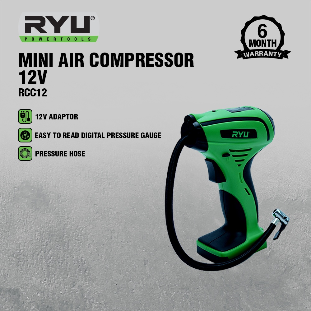 RYU MINI AIR COMPRESSOR 12 V RCC 12