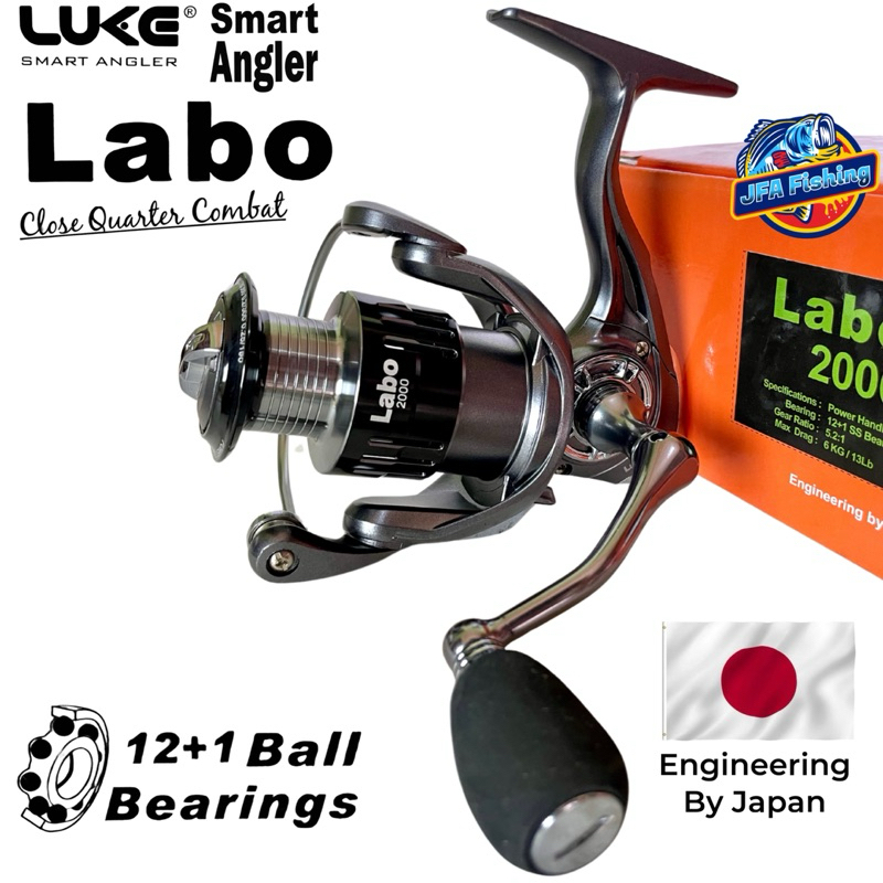 Reel Spinning Luke LABO 1000/2000/3000 12+1Bb PH