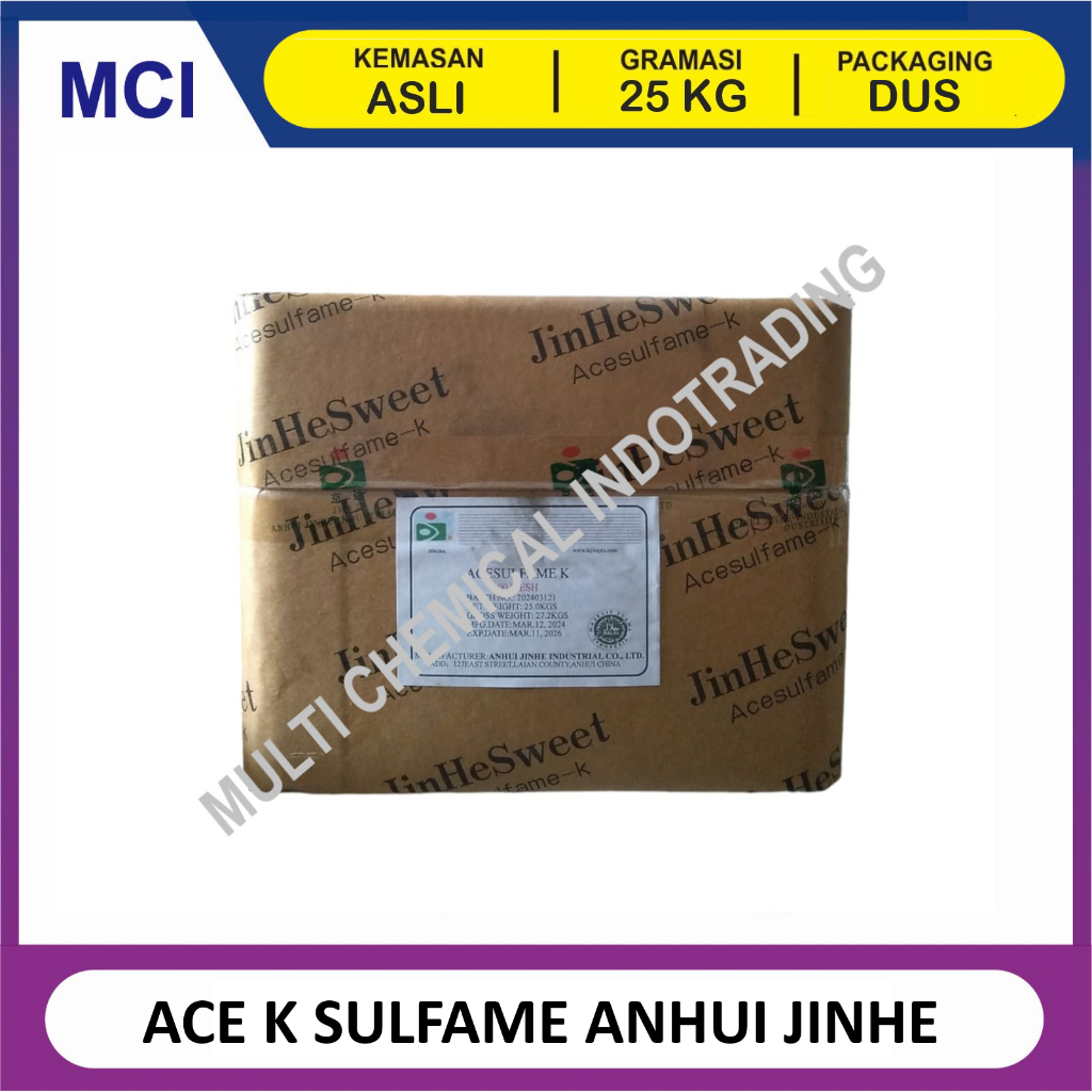 

(KHUSUS GOSEND/INSTANT) ACE K SULFAME ANHUI JINHE - 1 CTN 25 KG