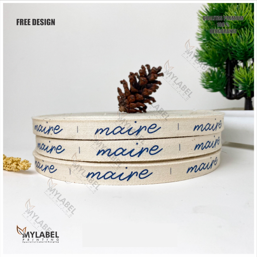 100 PCS label katun /label piterban/label baju/label katun/label custom/label pakaian