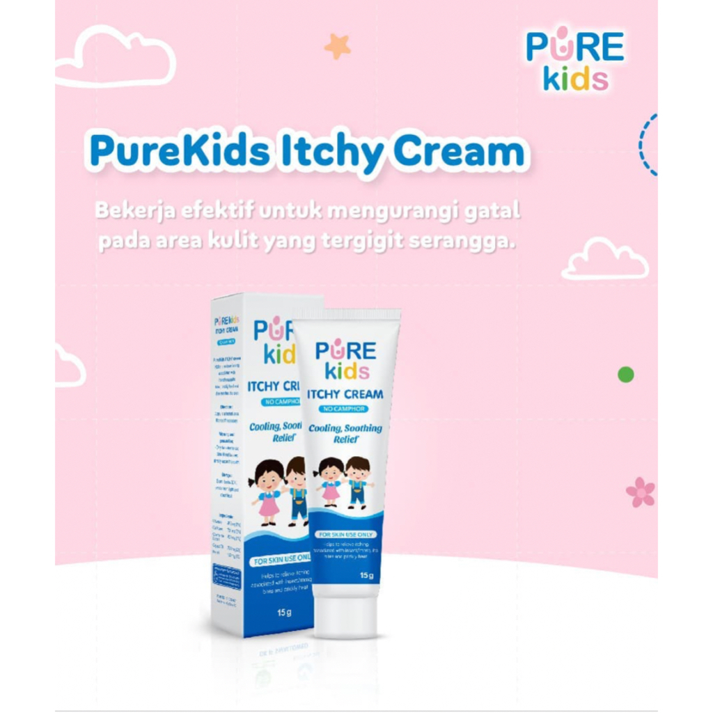 Pure Kids Itchy Salep Cream Gatal Anak / Bayi 15gr - PureKids Baby