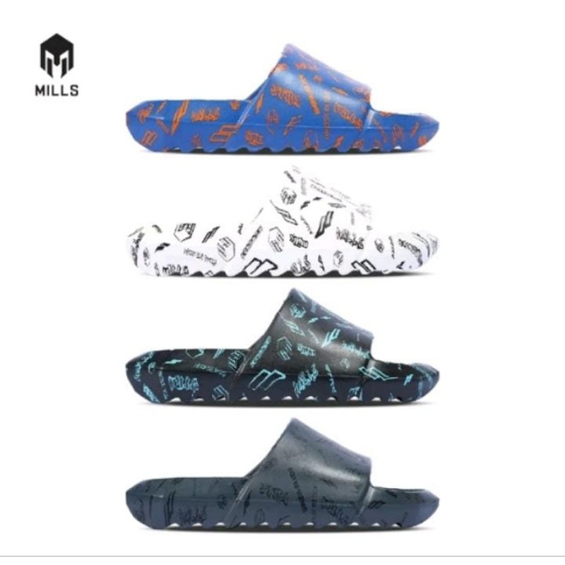 Mills –METASLIDE GRAVITY- WHITE BLACK, TRIPLE BLACK- Sepatu lari /Running /Trail Run / Basket /BTS F
