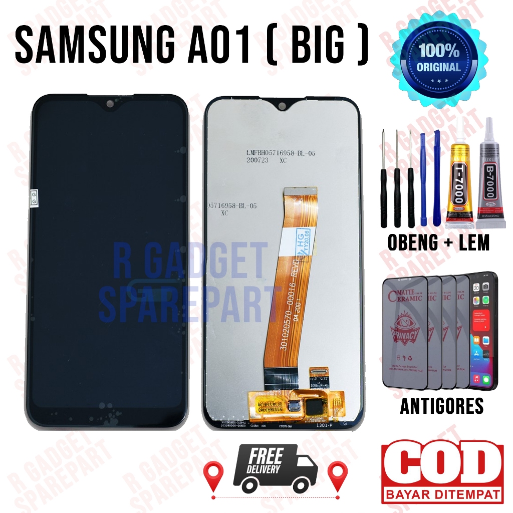 Lcd Samsung A01 (BIG) Original OEM Quality Lcd Touchscreen Samsung A01 (BIG) Fullset