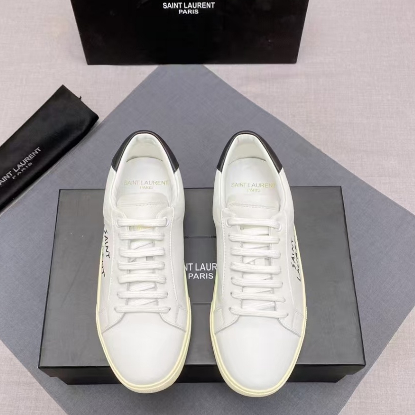 SAINT LAURENT New Men's Sports Shoes Leather Casual Shoes Board Shoes