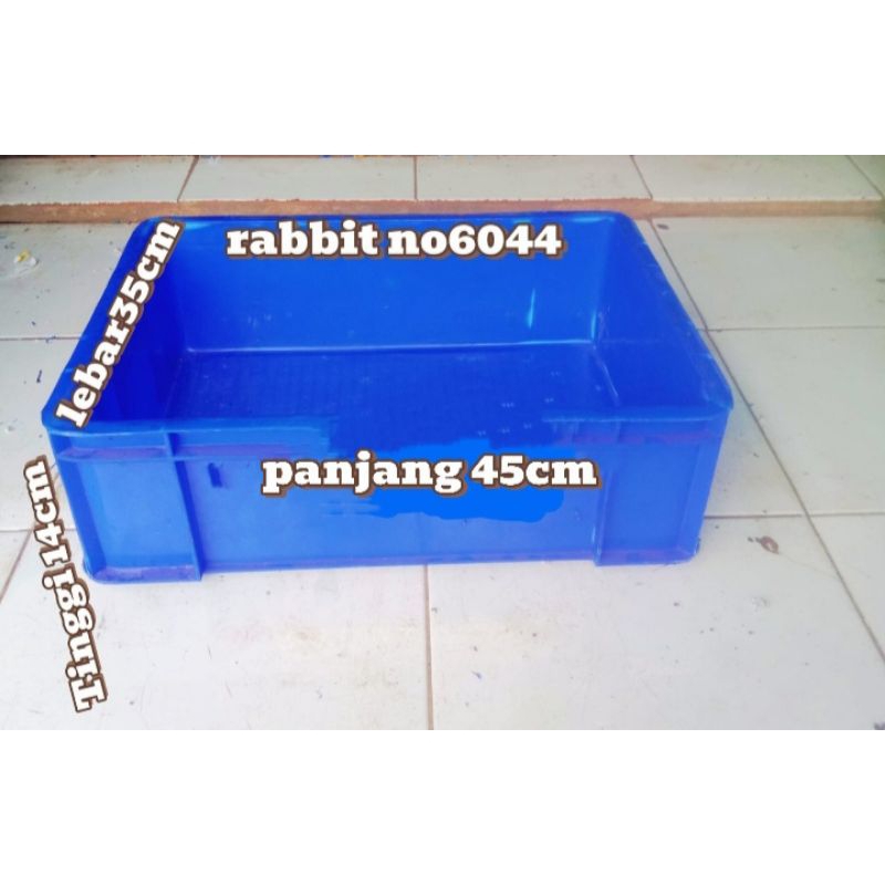box plastik kontainer rabbit no 6044 bekas 45x35x14, box cincau, box perkakas alat tehnik,box cincau