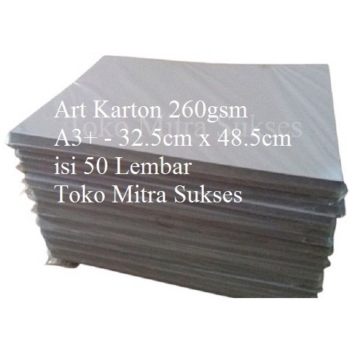 

Baru 26gsm A3 Kertas Art Karton 26gsm A3 325cm x 485cm isi 5 Lembar H81