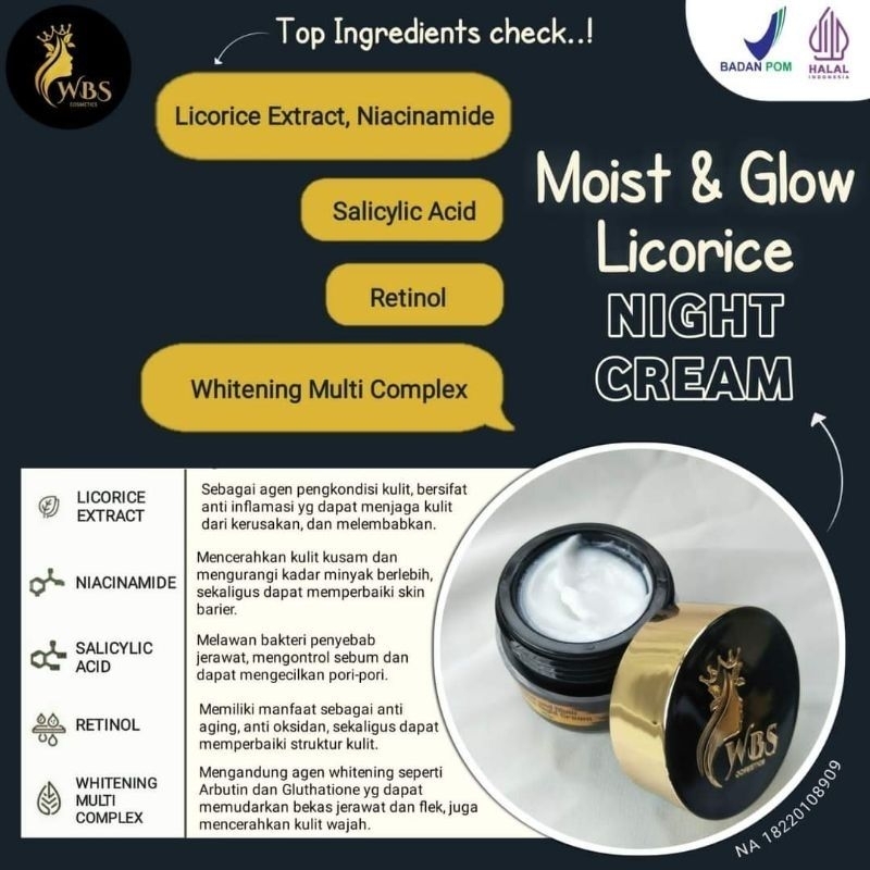 ecer Cream malam wbs basik